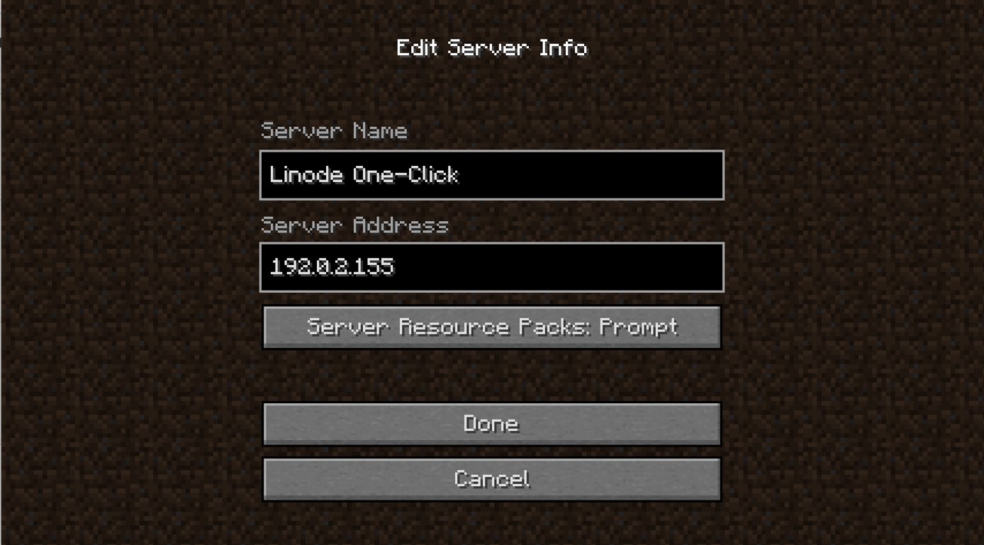 Paste your IP address in the Server Address field.